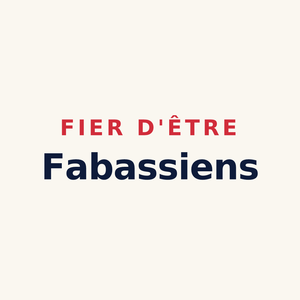 Tasse « Fier d'être Fabassiens » — design pour Fabas