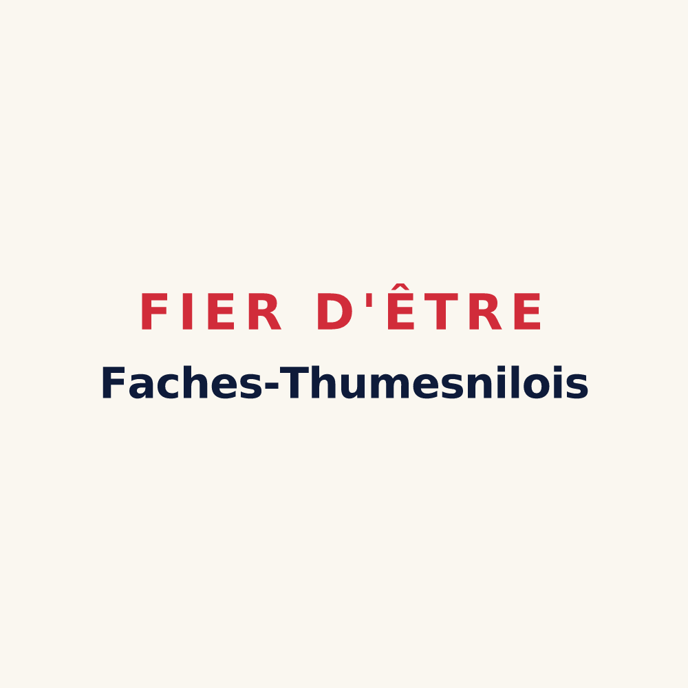 Tasse « Fier d'être Faches-Thumesnilois » — design pour Faches-Thumesnil