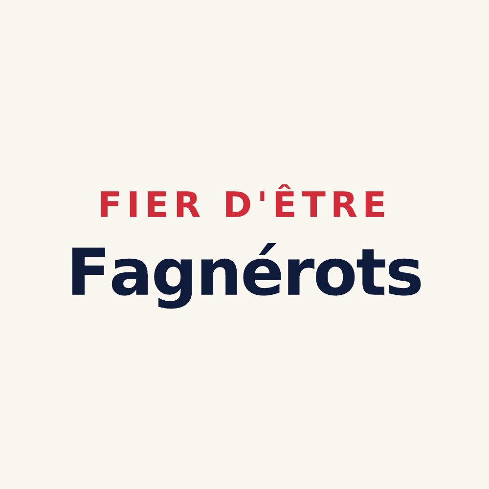 Tasse « Fier d'être Fagnérots » — design pour Fagnières