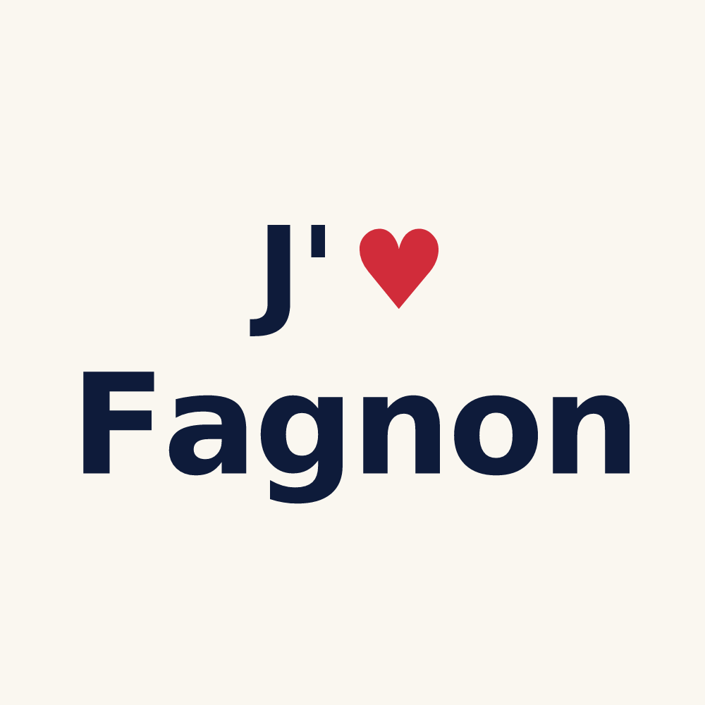 Tasse personnalisée Fagnon — design J'aime Fagnon