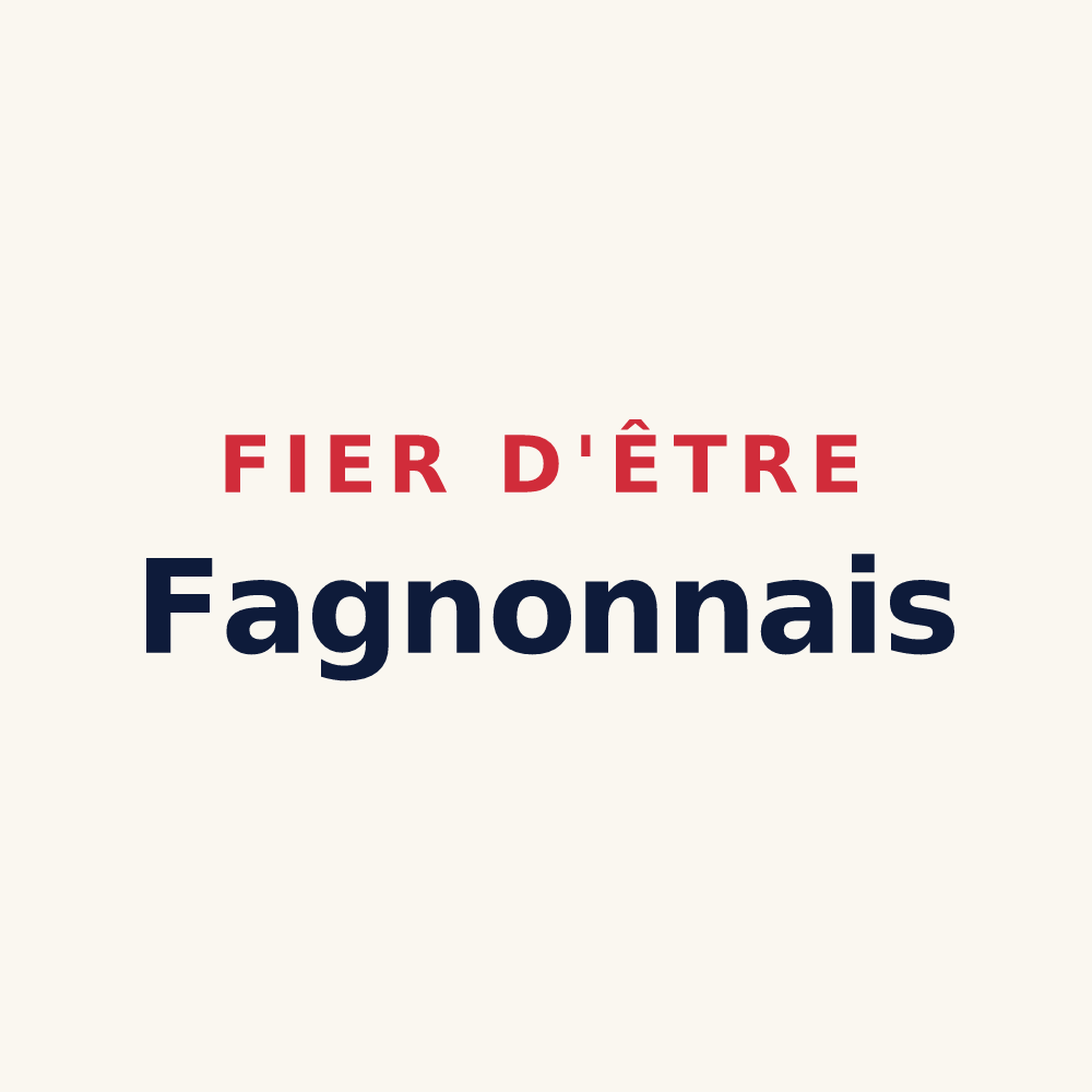Tasse « Fier d'être Fagnonnais » — design pour Fagnon
