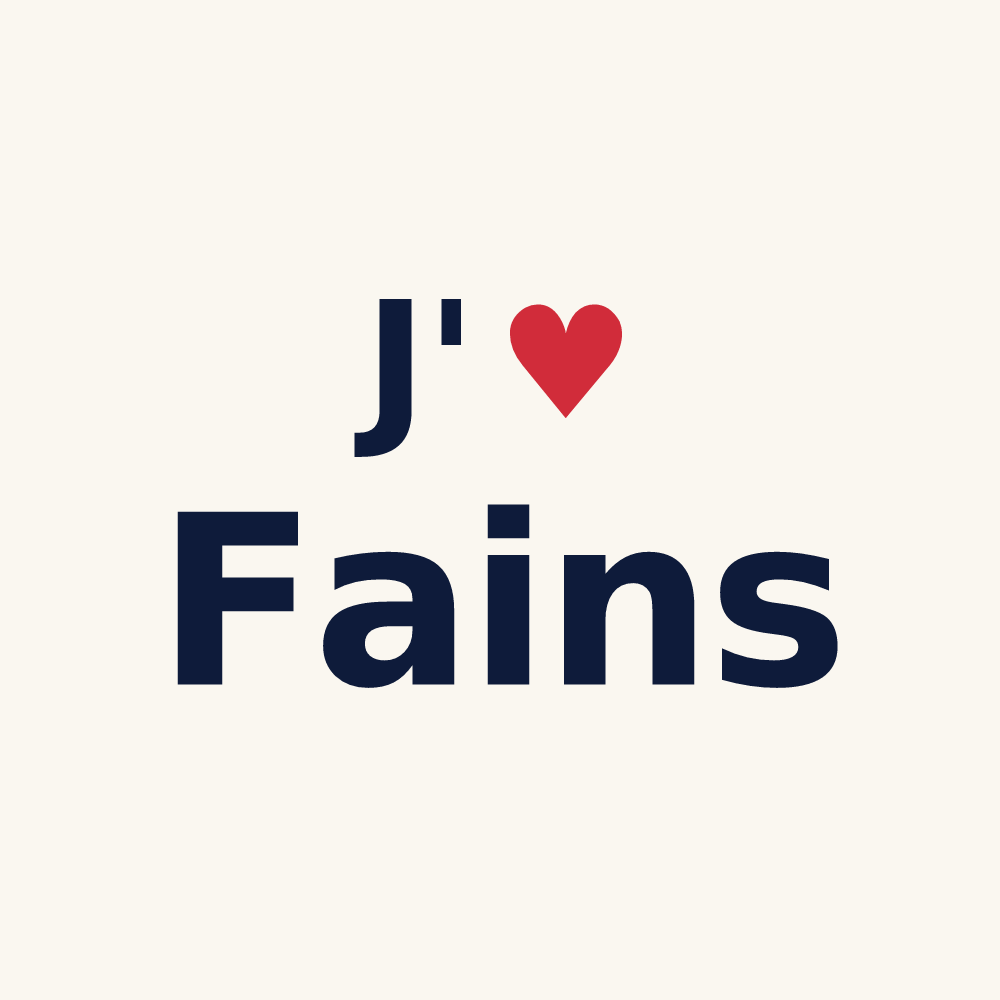 Tasse personnalisée Fains — design J'aime Fains