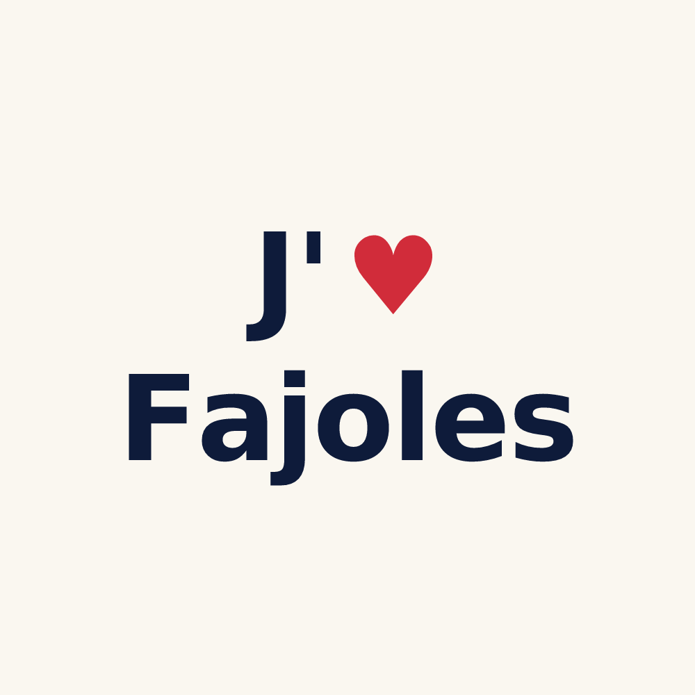 Tasse personnalisée Fajoles — design J'aime Fajoles