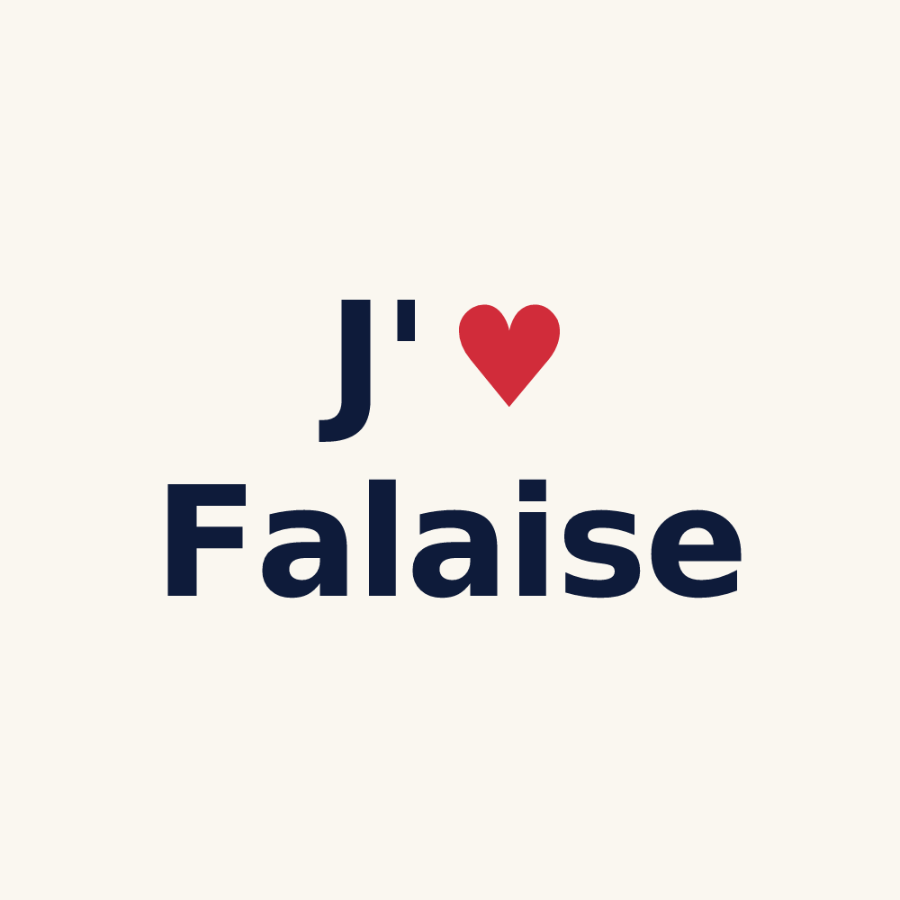 Tasse personnalisée Falaise — design J'aime Falaise