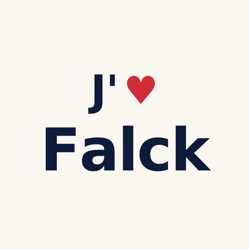 Tasse personnalisée Falck — design J'aime Falck