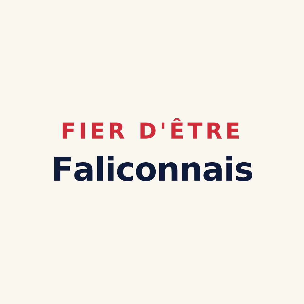 Tasse « Fier d'être Faliconnais » — design pour Falicon