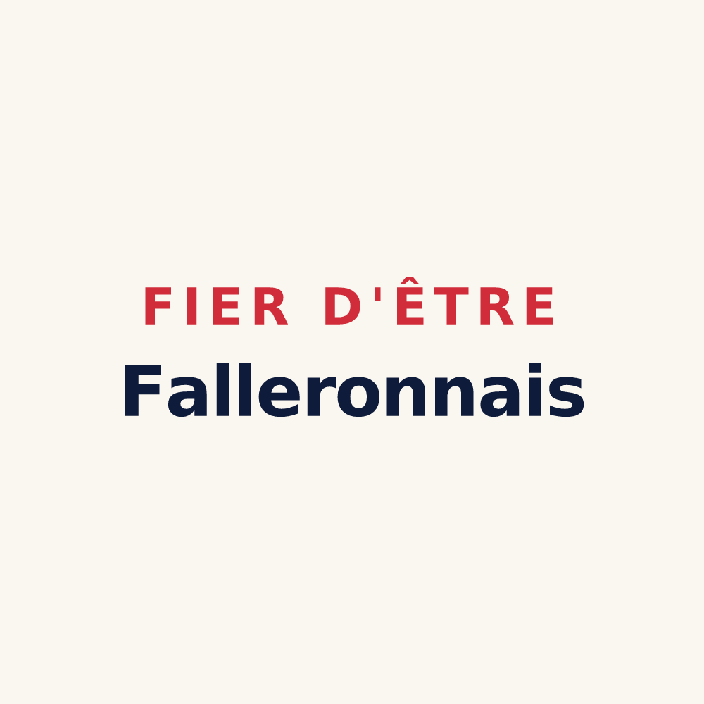 Tasse « Fier d'être Falleronnais » — design pour Falleron