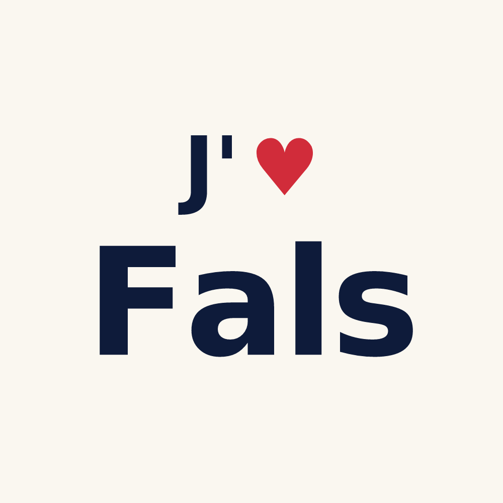 Tasse personnalisée Fals — design J'aime Fals