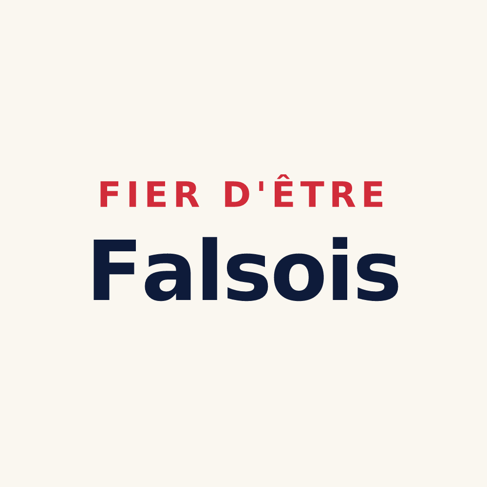 Tasse « Fier d'être Falsois » — design pour Fals