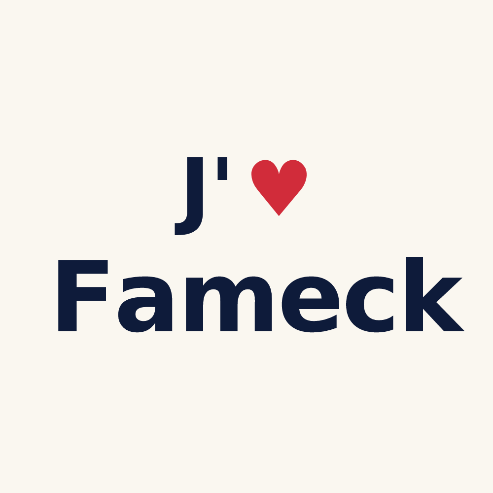 Tasse personnalisée Fameck — design J'aime Fameck