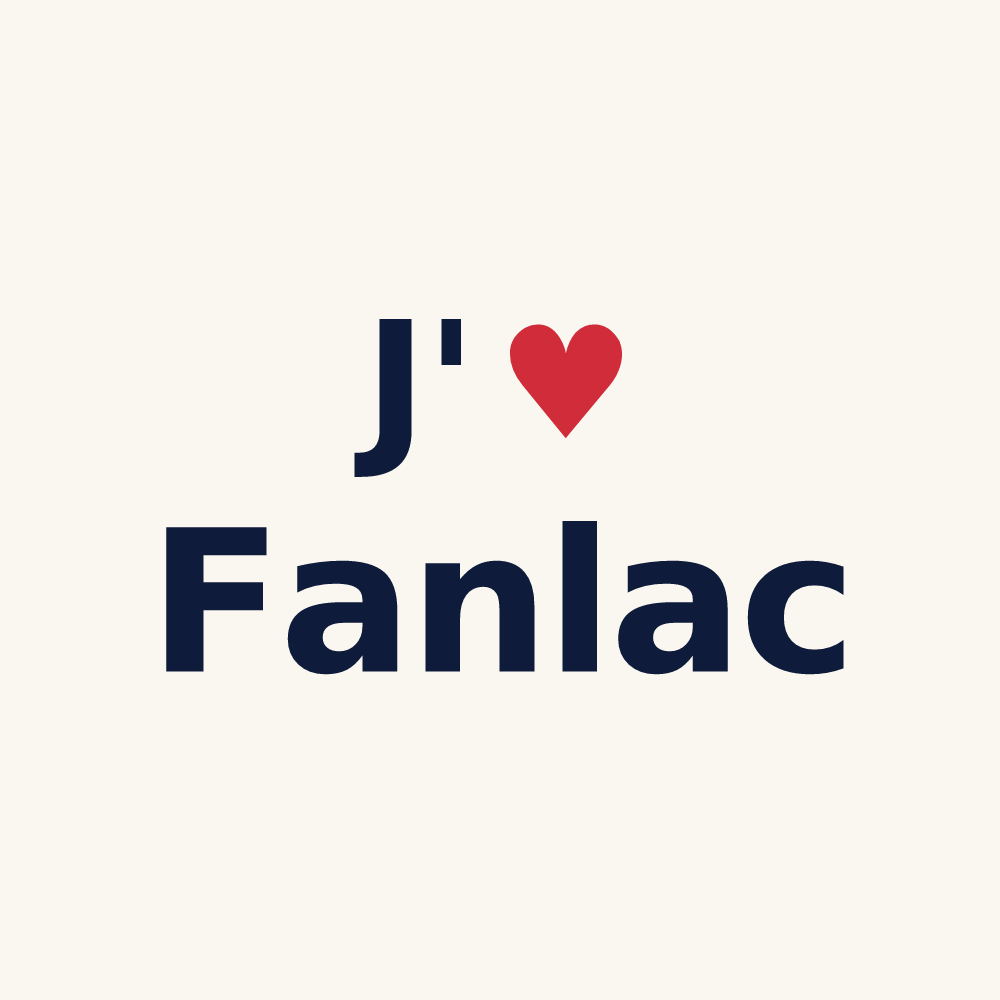 Tasse personnalisée Fanlac — design J'aime Fanlac