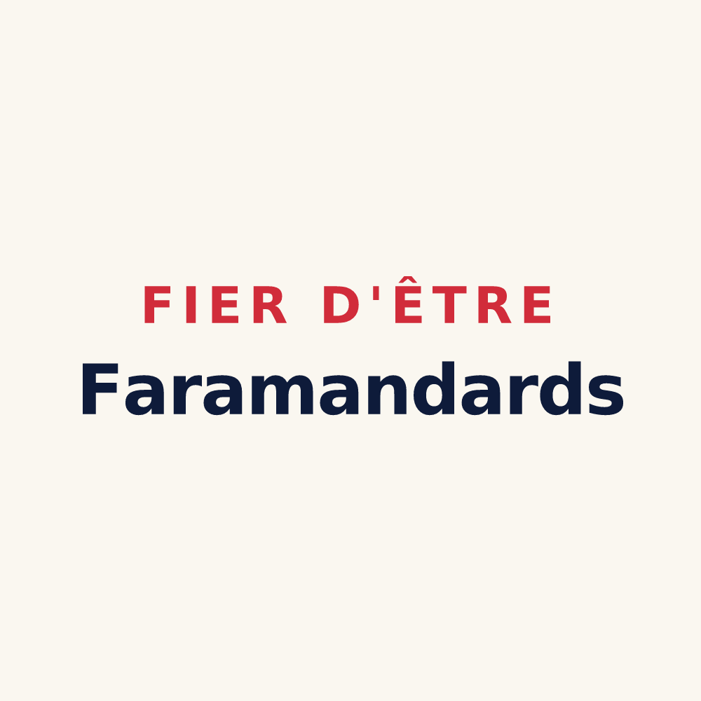 Tasse « Fier d'être Faramandards » — design pour Faramans