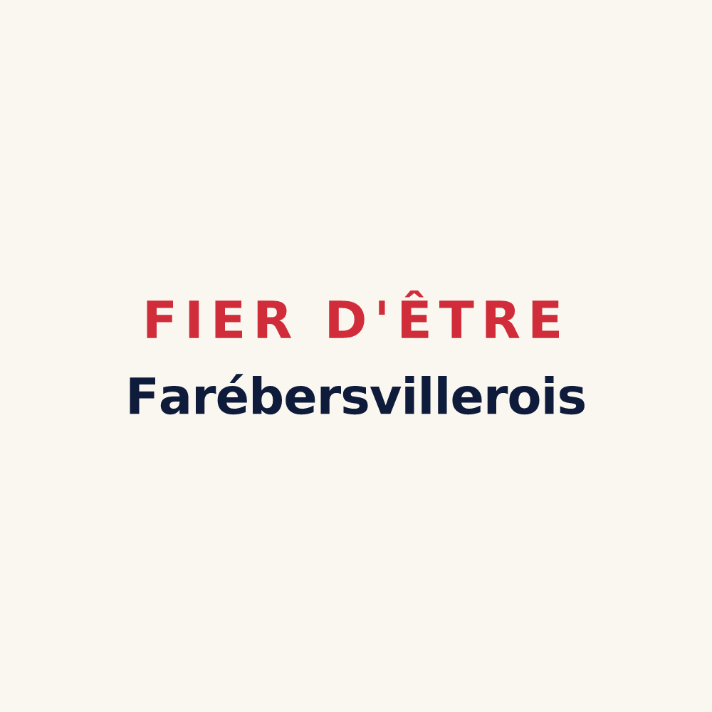 Tasse « Fier d'être Farébersvillerois » — design pour Farébersviller