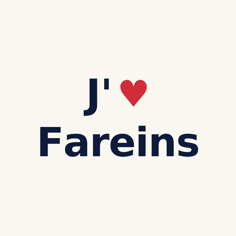 Tasse personnalisée Fareins — design J'aime Fareins