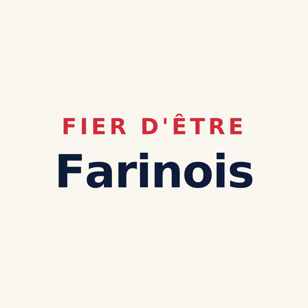 Tasse « Fier d'être Farinois » — design pour Fareins