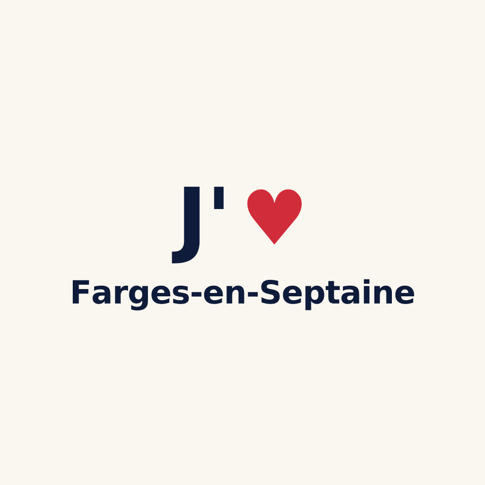 Tasse personnalisée Farges-en-Septaine — design J'aime Farges-en-Septaine