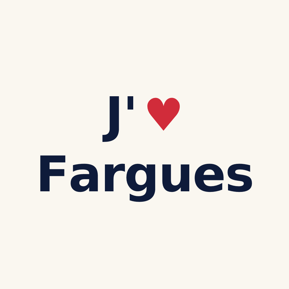 Tasse personnalisée Fargues — design J'aime Fargues