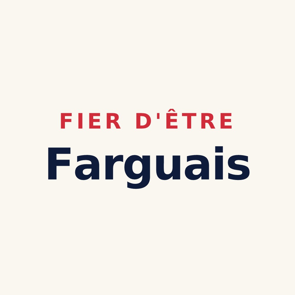 Tasse « Fier d'être Farguais » — design pour Fargues