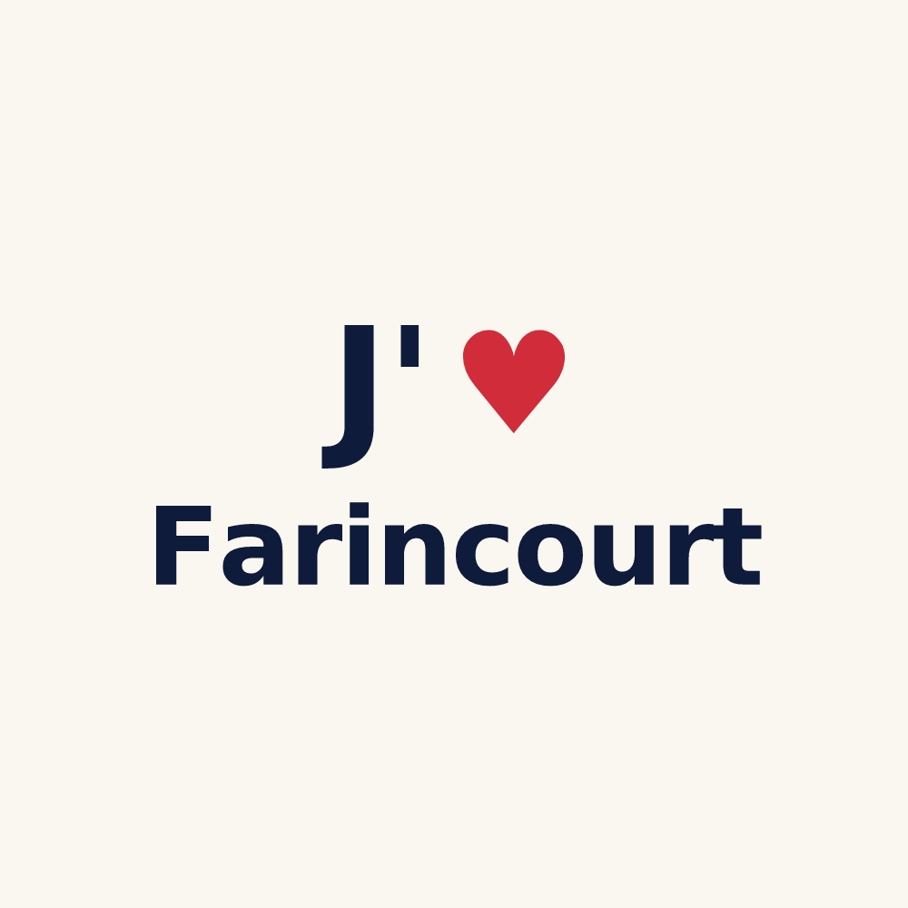 Tasse personnalisée Farincourt — design J'aime Farincourt