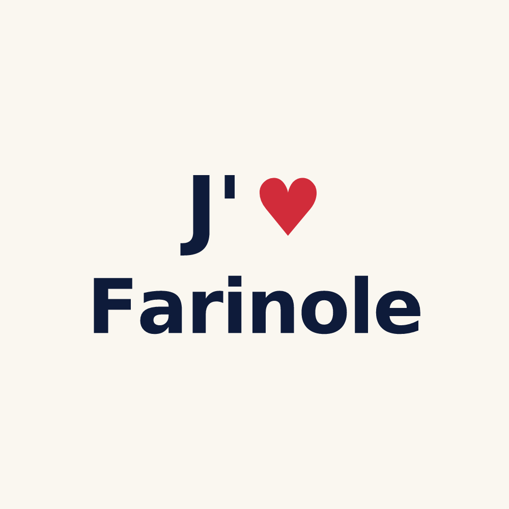 Tasse personnalisée Farinole — design J'aime Farinole