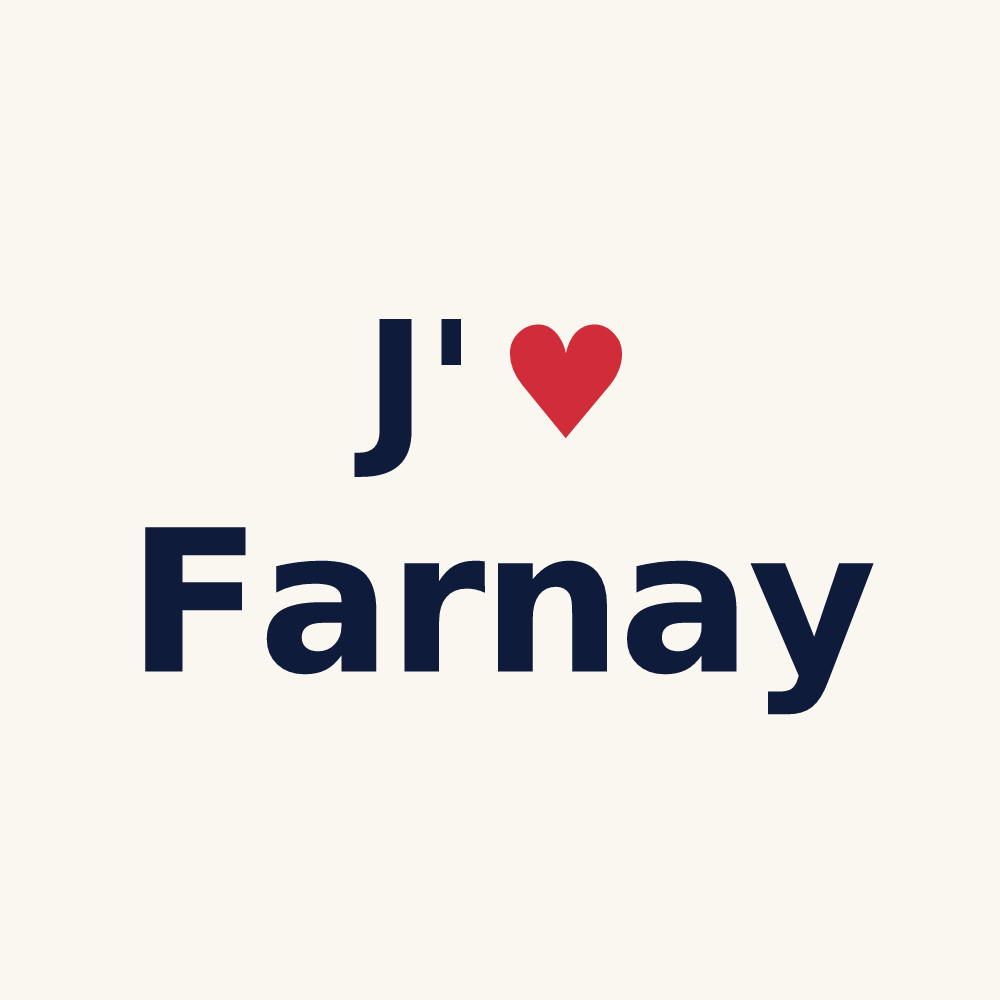 Tasse personnalisée Farnay — design J'aime Farnay