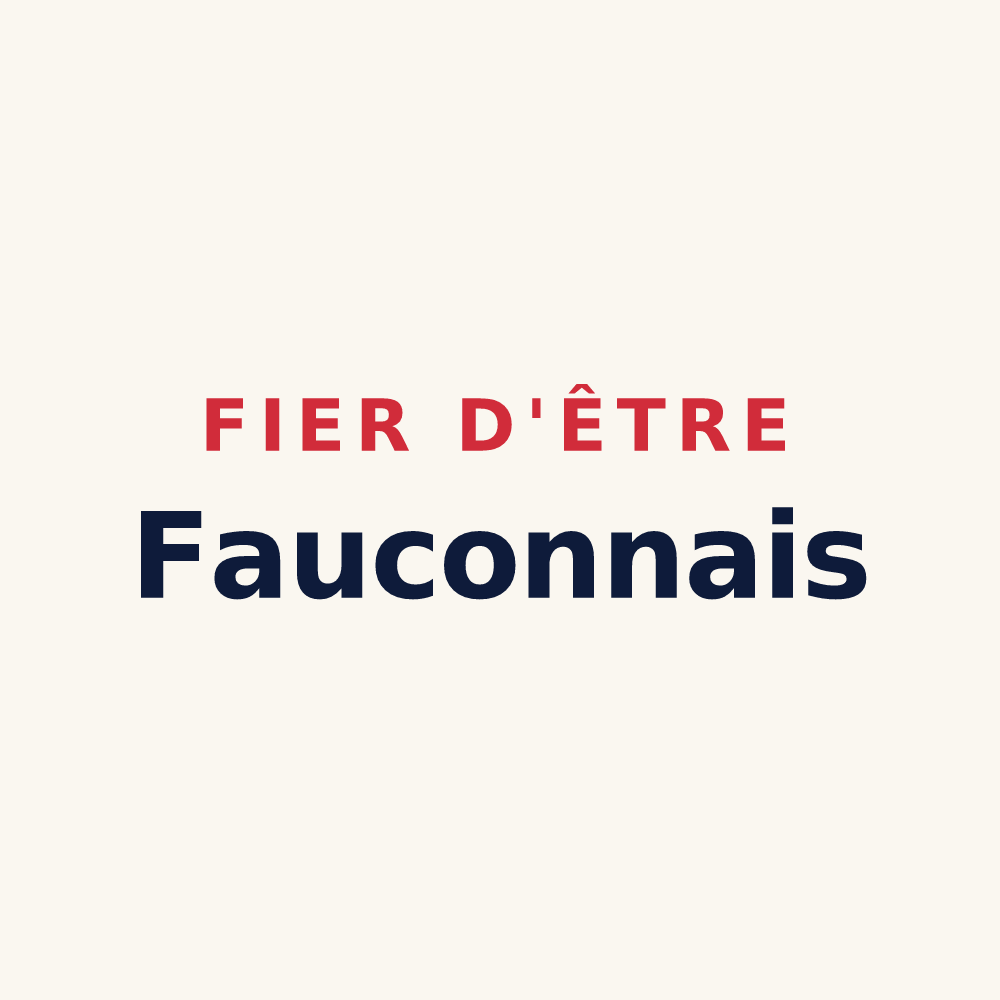 Tasse « Fier d'être Fauconnais » — design pour Faucon-de-Barcelonnette