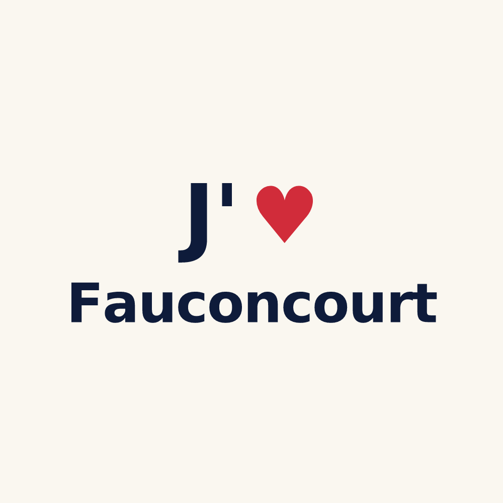 Tasse personnalisée Fauconcourt — design J'aime Fauconcourt