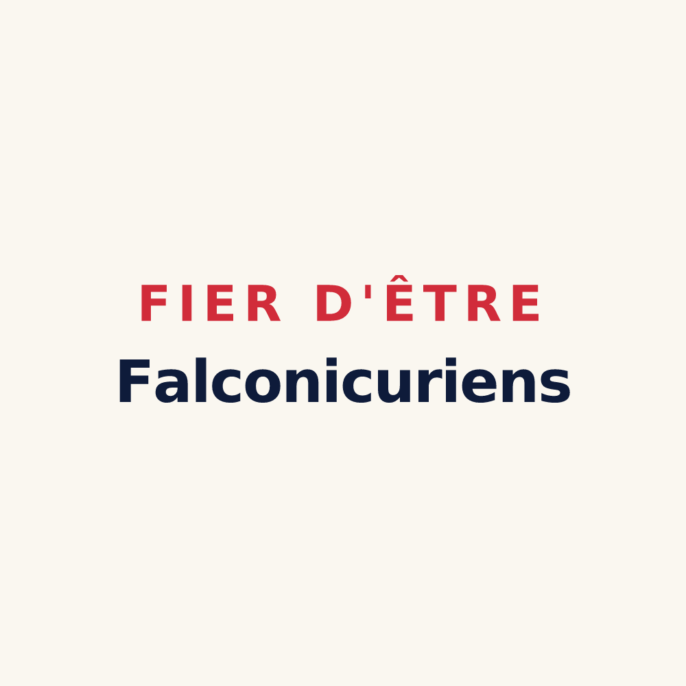 Tasse « Fier d'être Falconicuriens » — design pour Fauconcourt