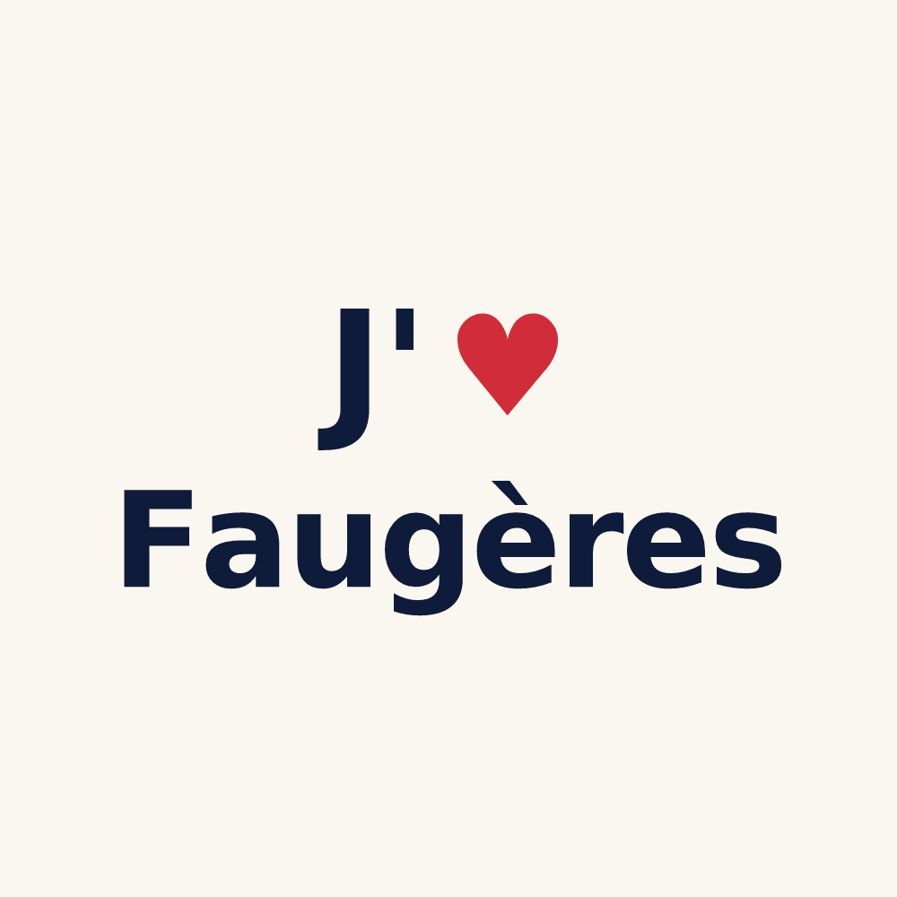 Tasse personnalisée Faugères — design J'aime Faugères