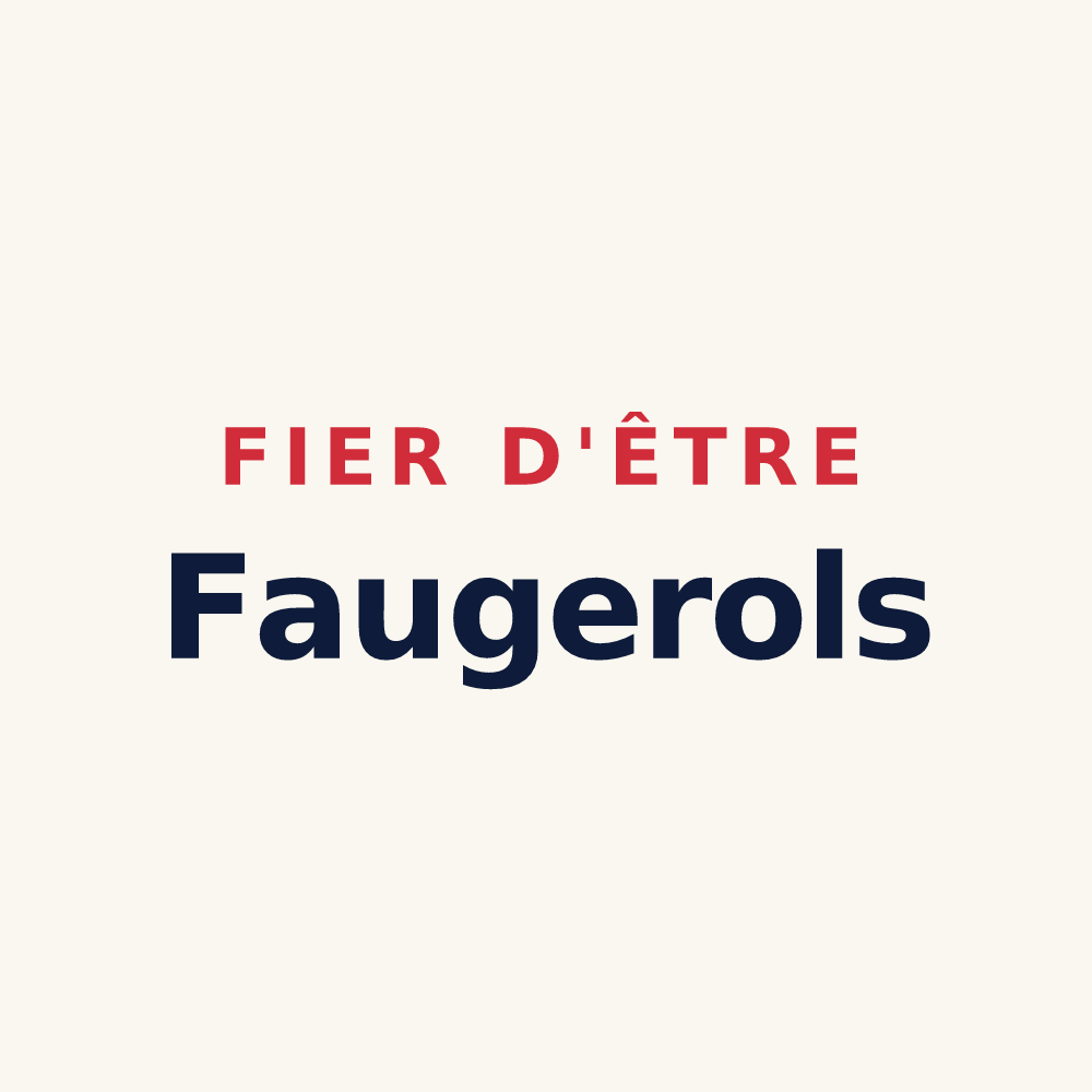 Tasse « Fier d'être Faugerols » — design pour Faugères