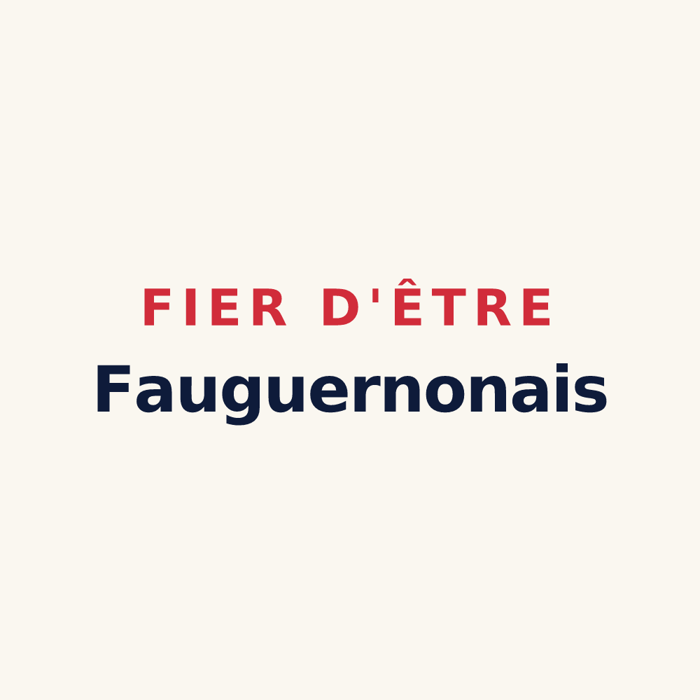 Tasse « Fier d'être Fauguernonais » — design pour Fauguernon