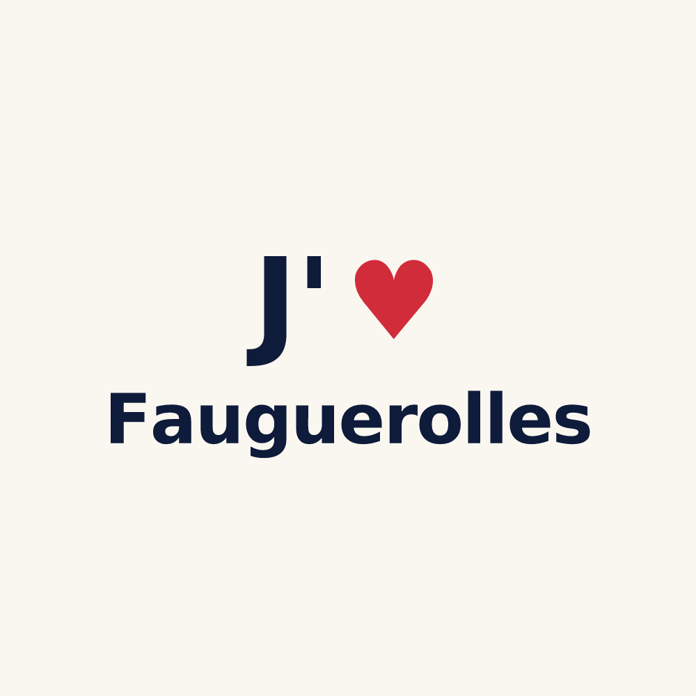 Tasse personnalisée Fauguerolles — design J'aime Fauguerolles