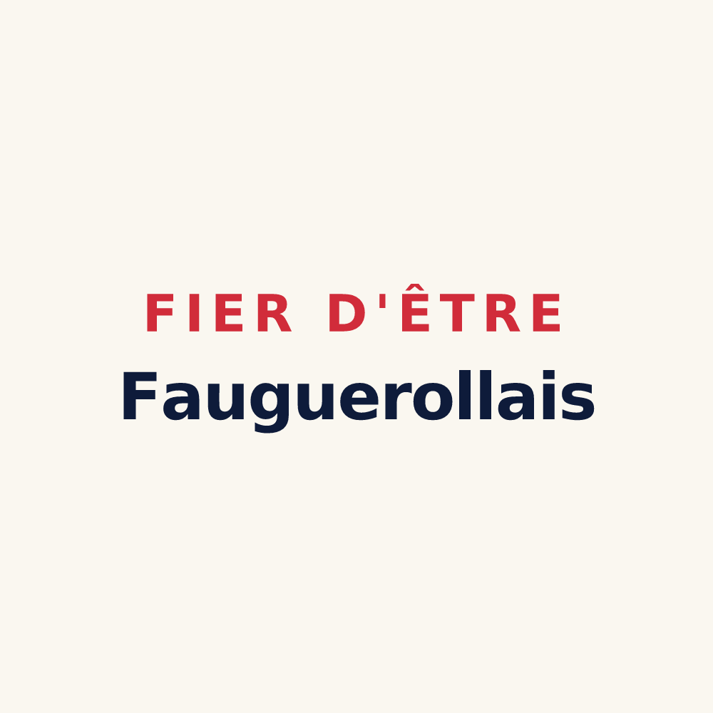 Tasse « Fier d'être Fauguerollais » — design pour Fauguerolles