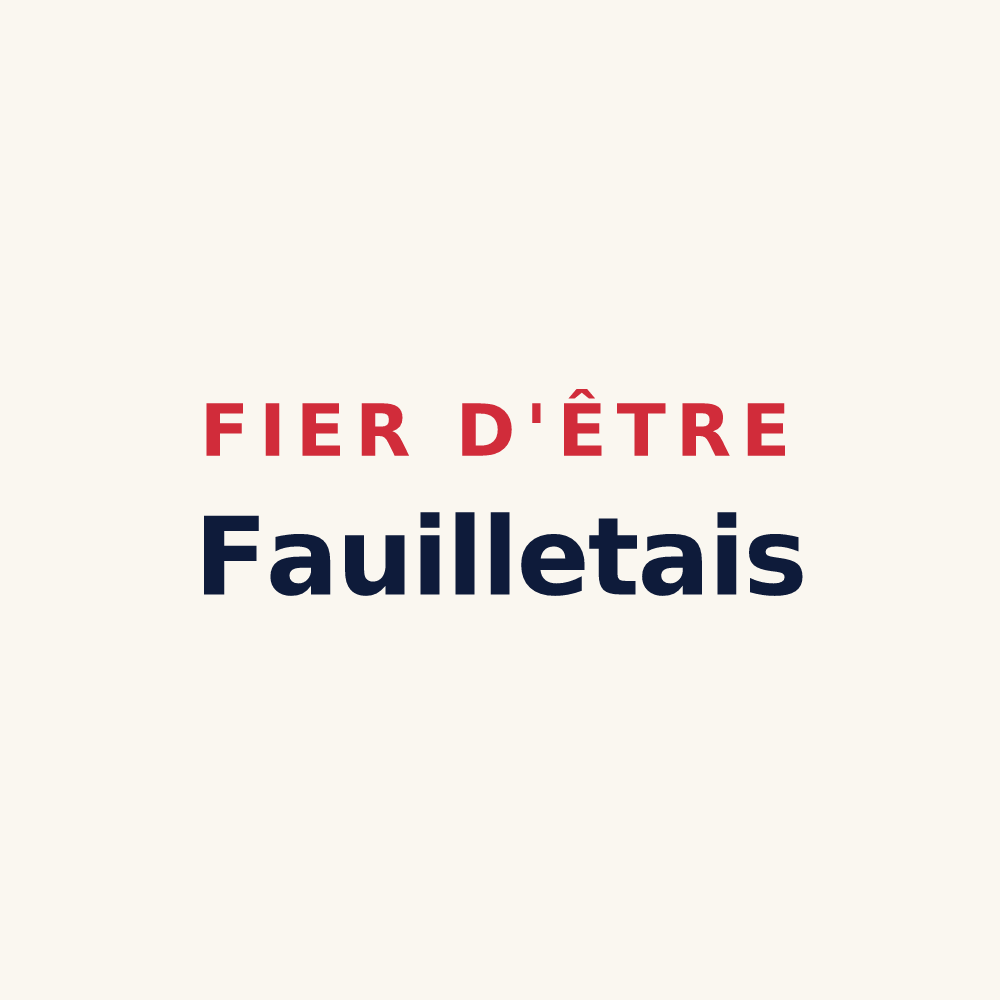 Tasse « Fier d'être Fauilletais » — design pour Fauillet