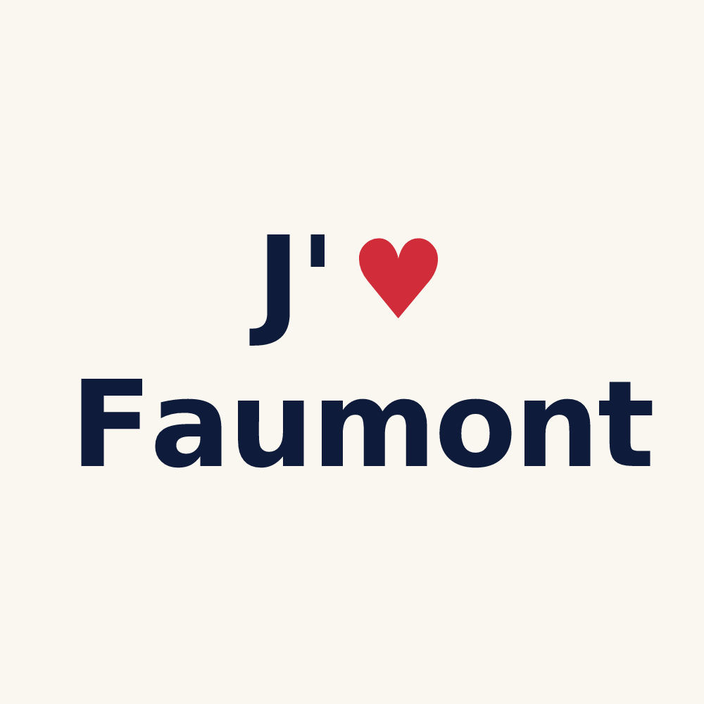 Tasse personnalisée Faumont — design J'aime Faumont