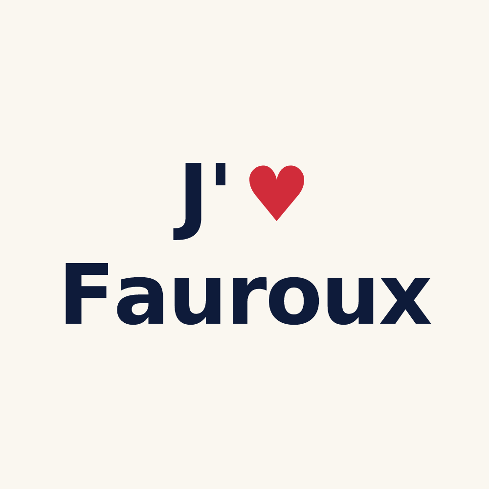 Tasse personnalisée Fauroux — design J'aime Fauroux
