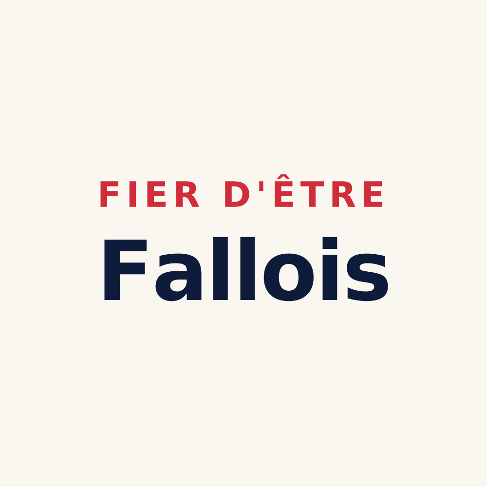 Tasse « Fier d'être Fallois » — design pour Faux-la-Montagne