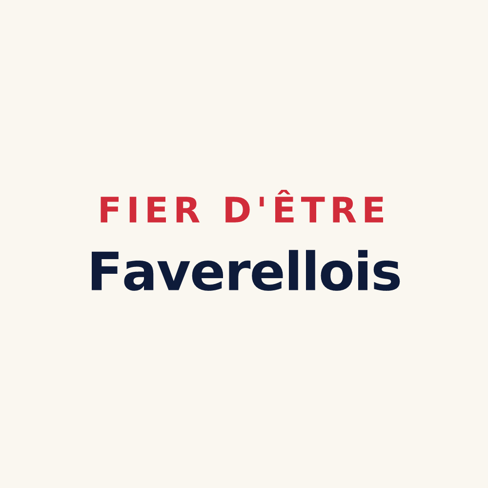 Tasse « Fier d'être Faverellois » — design pour Faverelles