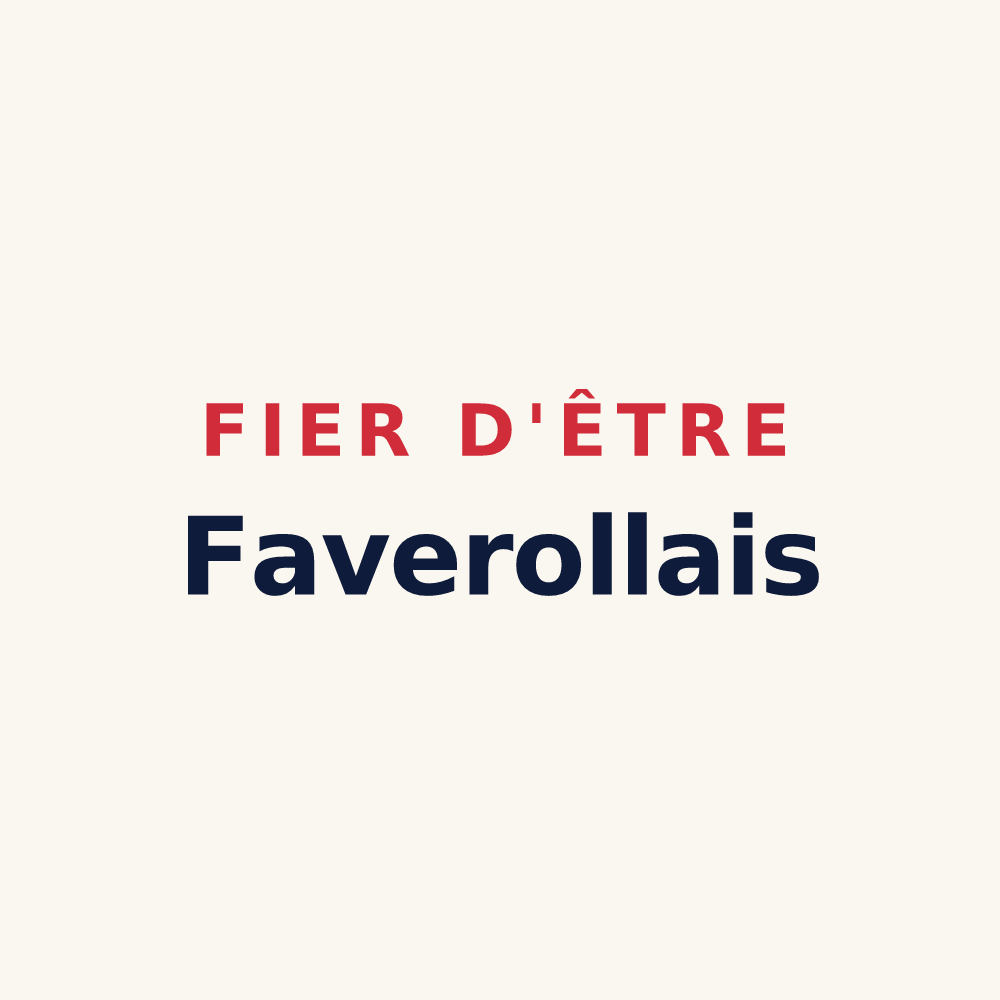 Tasse « Fier d'être Faverollais » — design pour Faverolles-sur-Cher