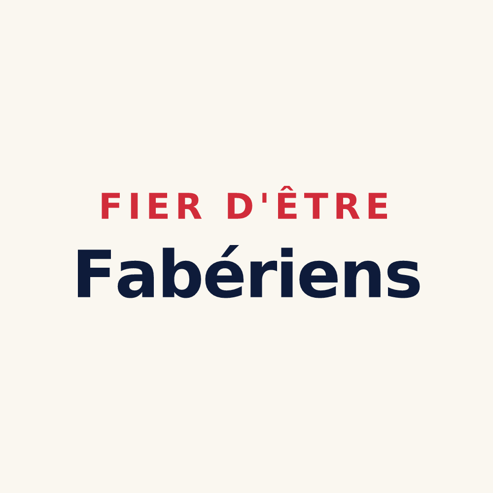 Tasse « Fier d'être Fabériens » — design pour Favières