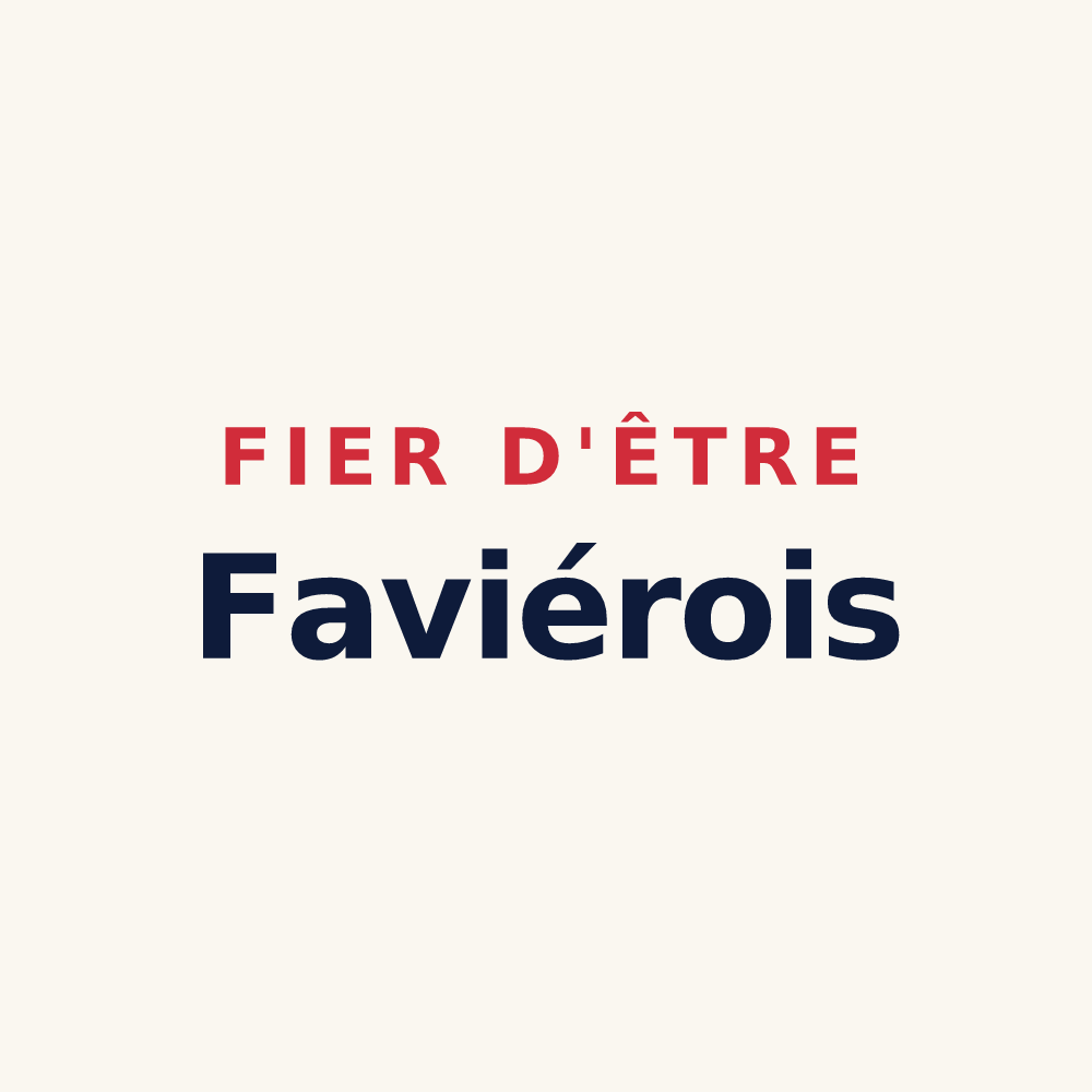 Tasse « Fier d'être Faviérois » — design pour Favières