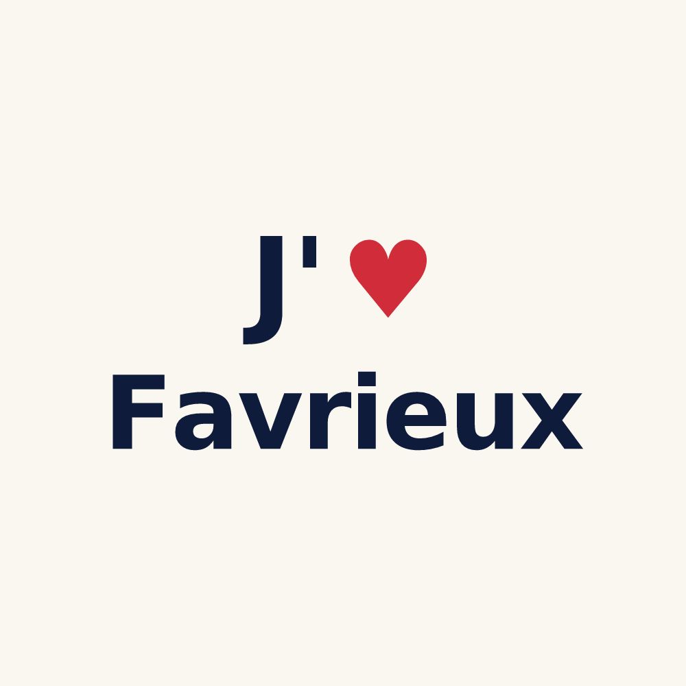 Tasse personnalisée Favrieux — design J'aime Favrieux