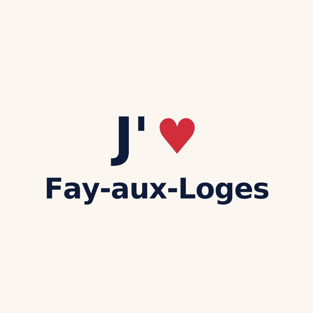 Tasse personnalisée Fay-aux-Loges — design J'aime Fay-aux-Loges