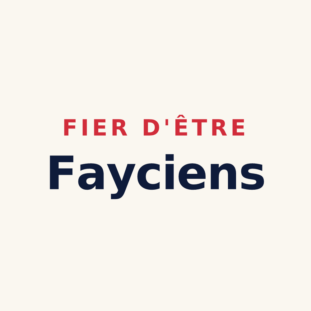 Tasse « Fier d'être Fayciens » — design pour Fay-aux-Loges