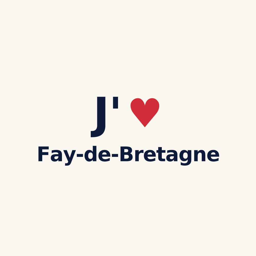 Tasse personnalisée Fay-de-Bretagne — design J'aime Fay-de-Bretagne