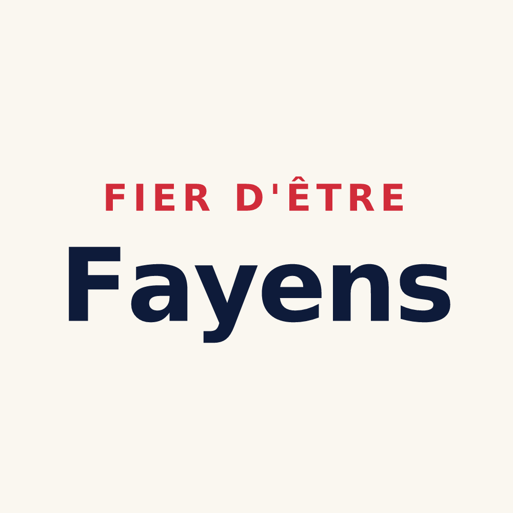 Tasse « Fier d'être Fayens » — design pour Fay-le-Clos
