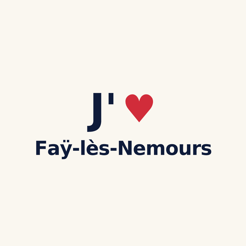 Tasse personnalisée Faÿ-lès-Nemours — design J'aime Faÿ-lès-Nemours