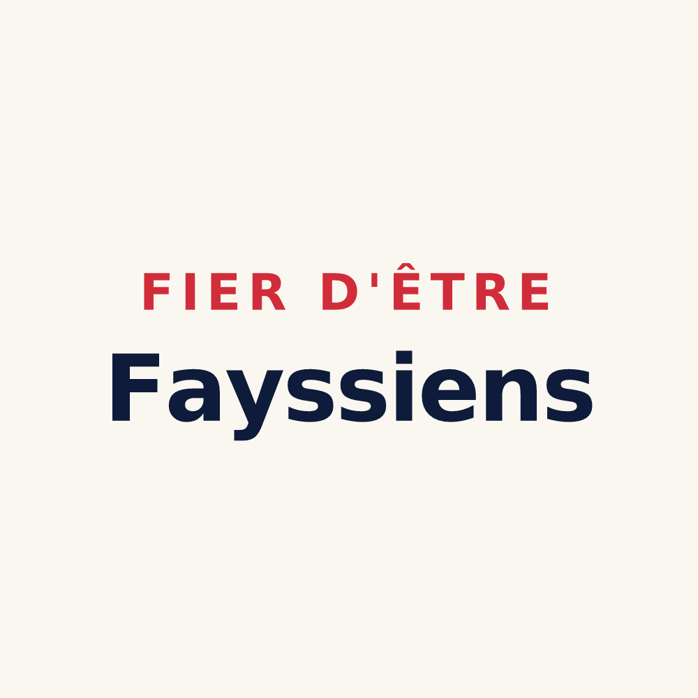 Tasse « Fier d'être Fayssiens » — design pour Faÿ-lès-Nemours
