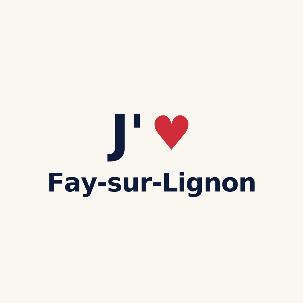 Tasse personnalisée Fay-sur-Lignon — design J'aime Fay-sur-Lignon