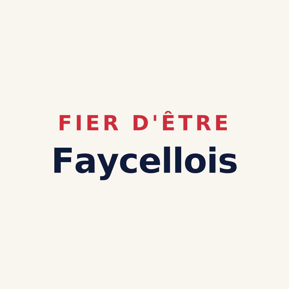 Tasse « Fier d'être Faycellois » — design pour Faycelles